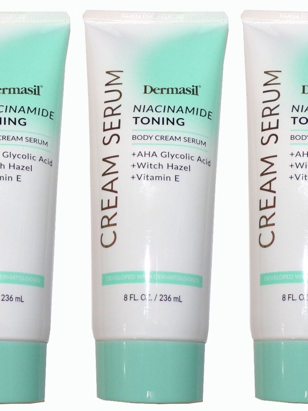 Dermasil Niacinamide Toning Body Cream Serum 3-Pack, 8 fl. oz. each